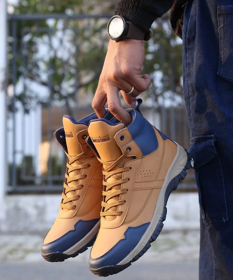 Bacca Bucci Tan Everest Boots for Mountaineering & Hiking for Men | Best Price UAE